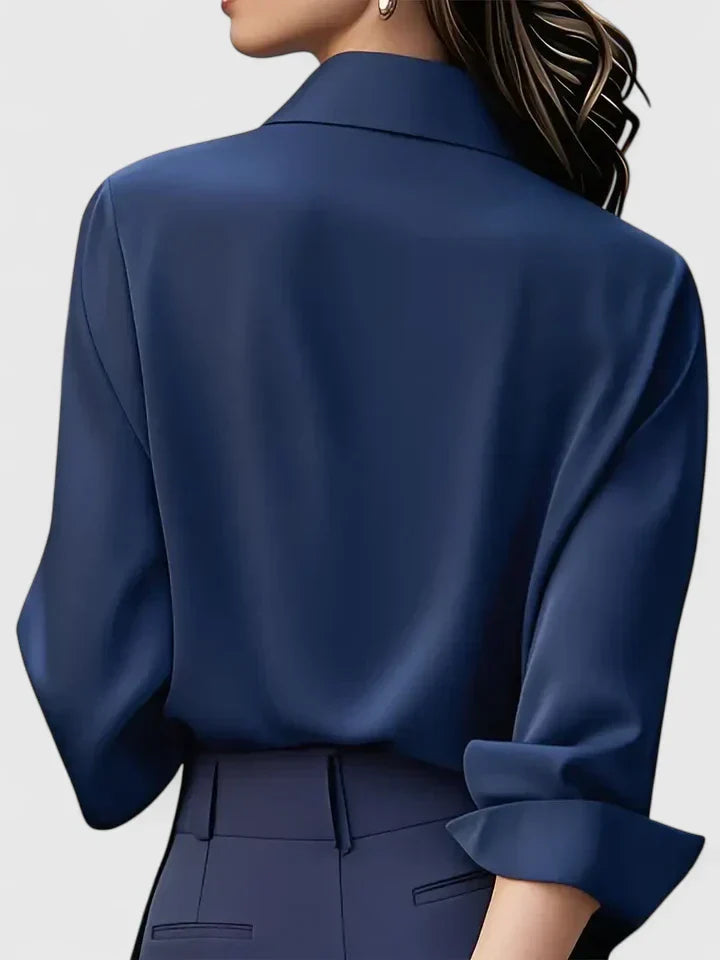 Melissa — Elegant Collared Button Top