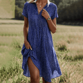 Saskia — Coastal Breeze Cotton Dress