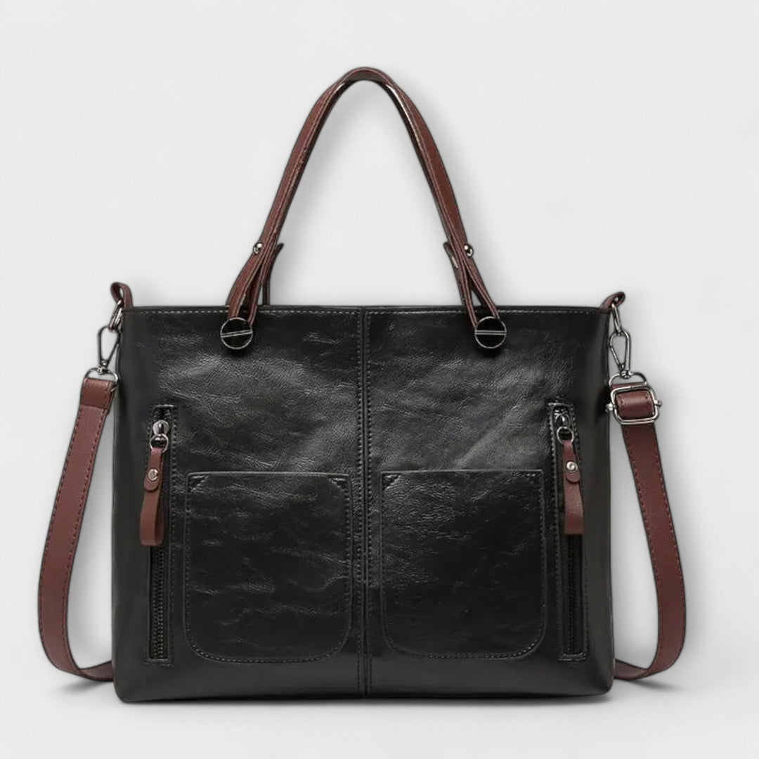 Structured Leather Handbag