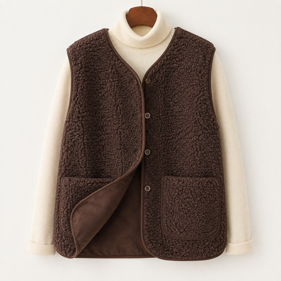 Maren Knit — Button-Front Knit Vest