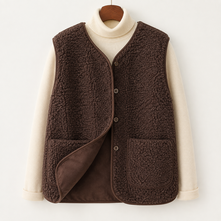 Maren Knit — Button-Front Knit Vest