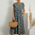 Cosette — Cotton-Linen Midi Dress