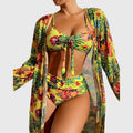 Sienna — Tropical High-Waisted Bikini & Cover-Up