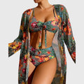 Sienna — Tropical High-Waisted Bikini & Cover-Up
