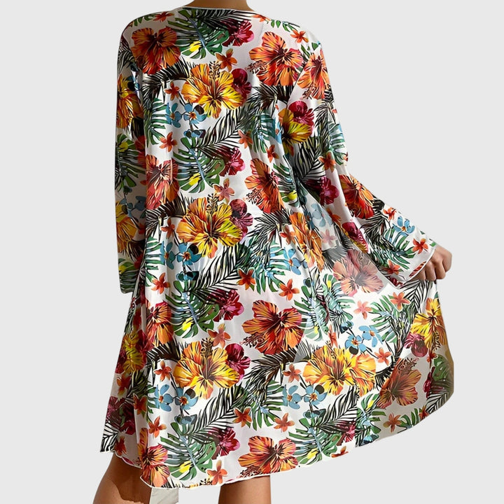 Sienna — Tropical High-Waisted Bikini &amp; Cover-Up