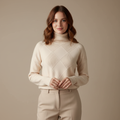 Lorelei — Women's Diamond-Knit Turtleneck Sweater