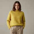 Lorelei — Women's Diamond-Knit Turtleneck Sweater