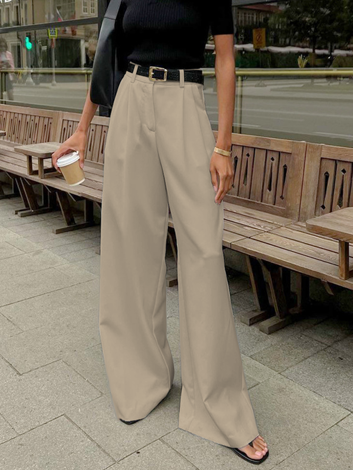 Cressida — Relaxed Wide-Leg Office Trousers