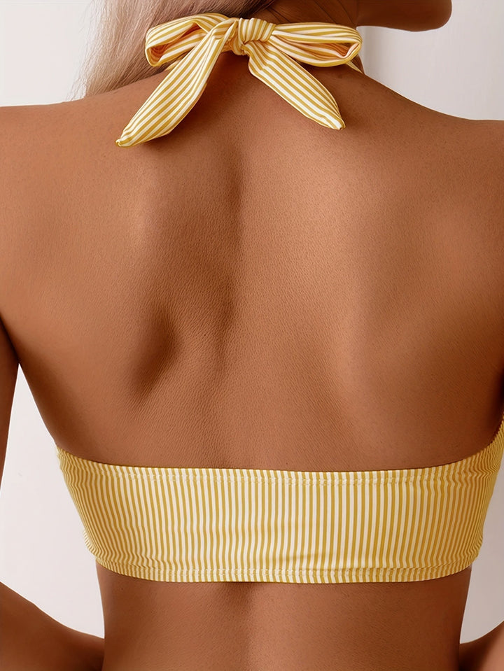 Margot — Textured Halterneck Bikini