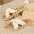 Bella — Woven Slide Sandals
