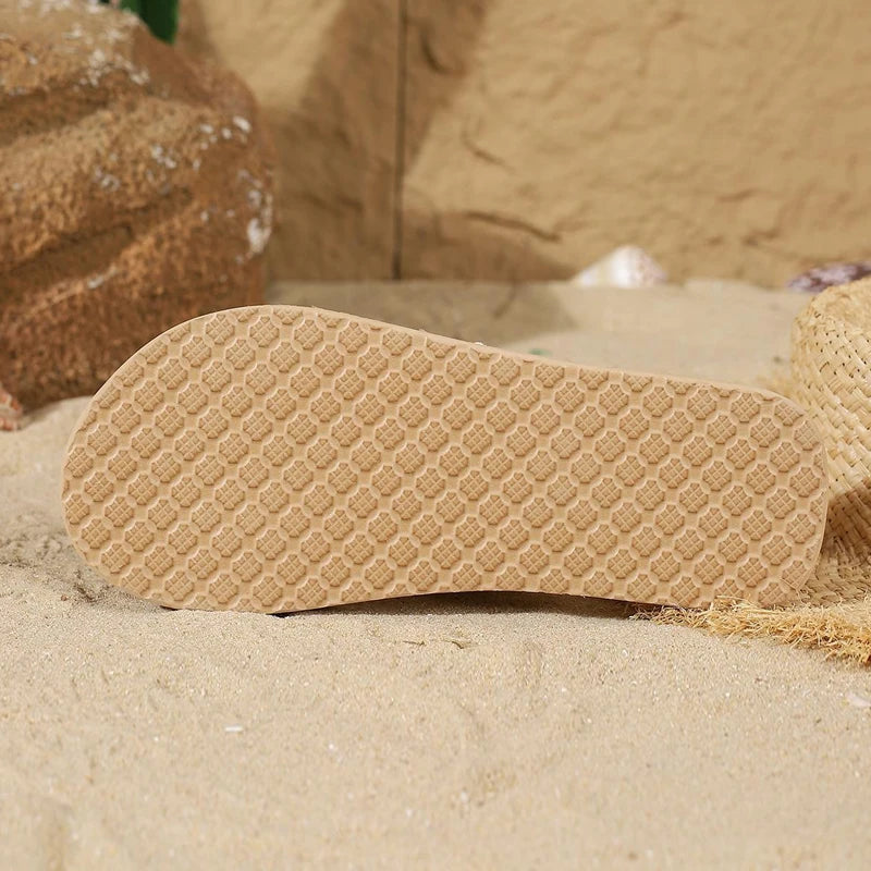 Bella — Woven Slide Sandals