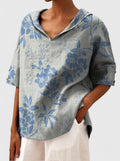 Rowena — Floral V-Neck Summer Top
