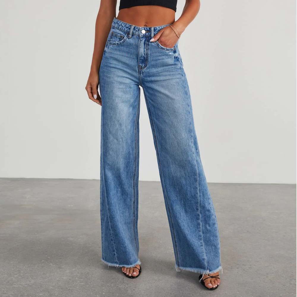 Ysabeau — High-Waisted Wide-Leg Jeans