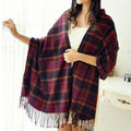 Halina — Women's Cashmere-Blend Check Scarf