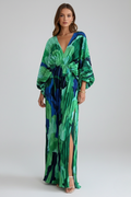 Celestine — Pleated Resort Maxi Dress