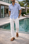 Chance — Linen Shirt & Straight-Leg Trousers Set