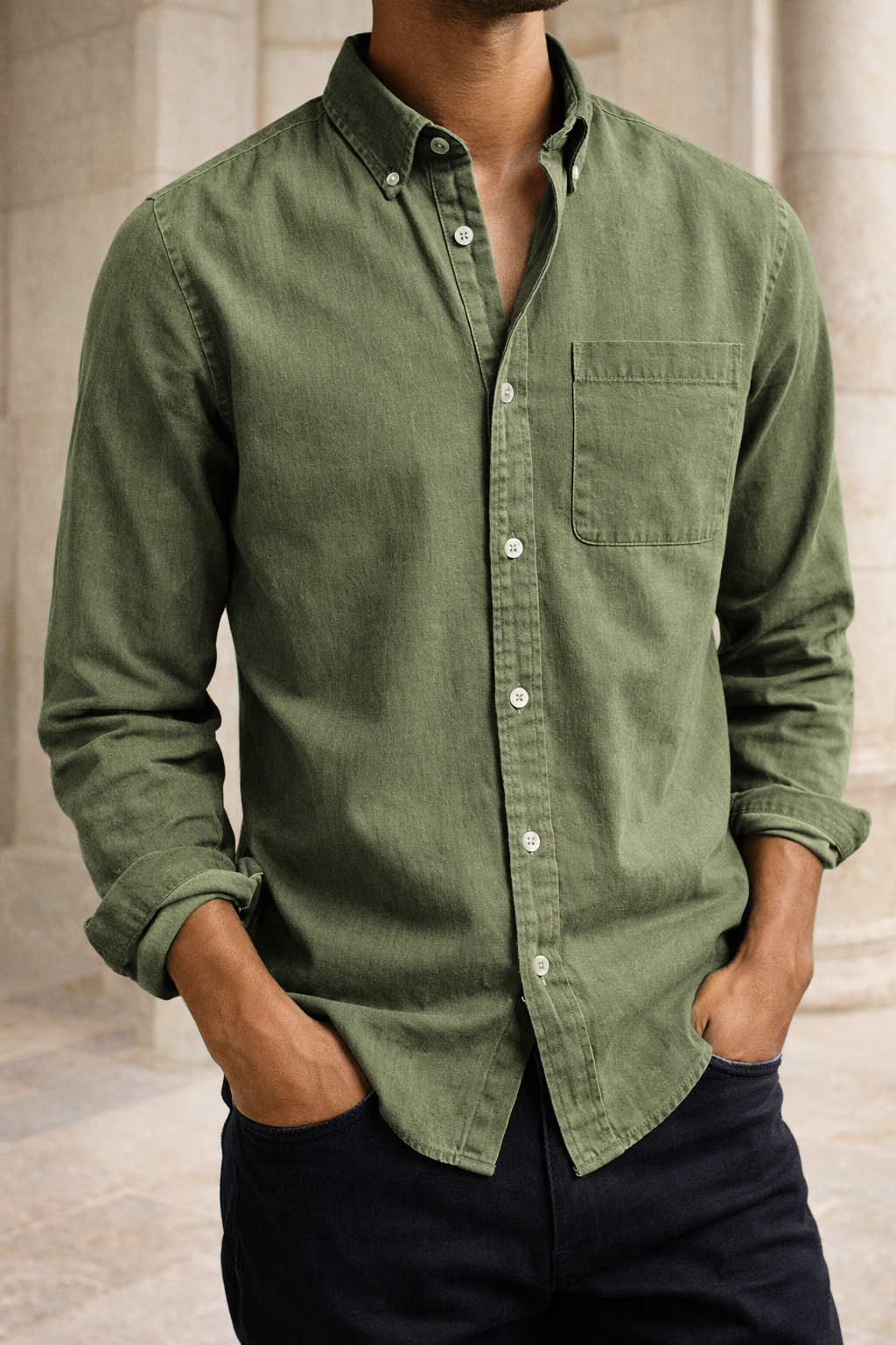 Jack — Cotton Button-Down Shirt