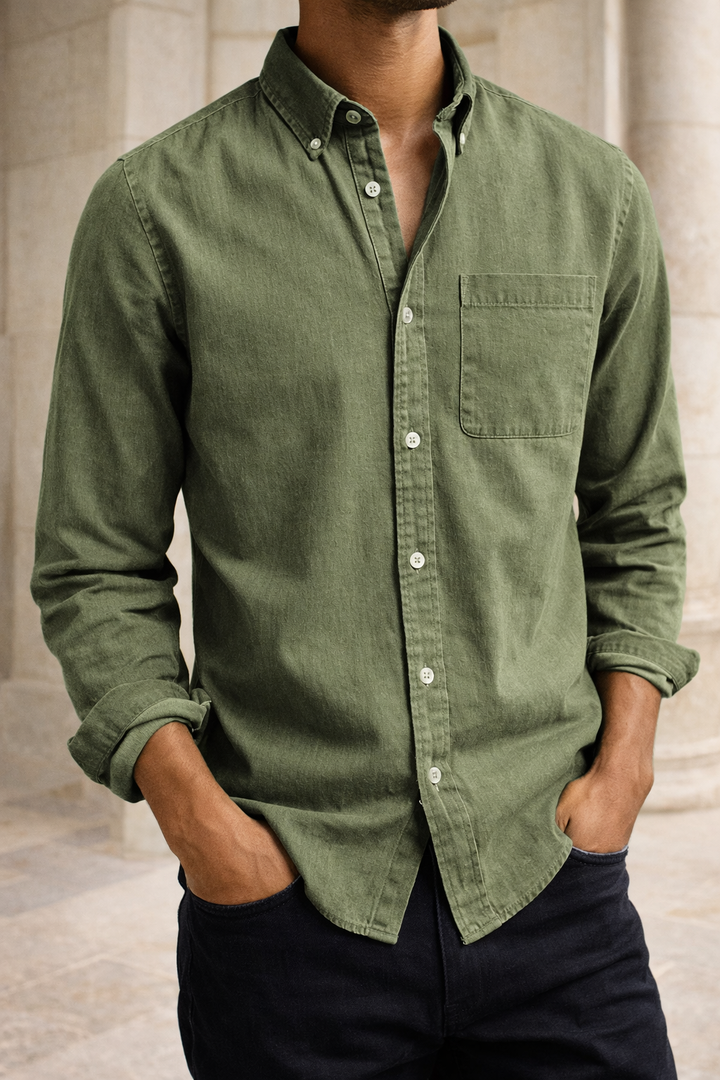Jack — Cotton Button-Down Shirt