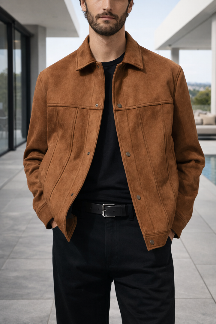 Kermit — Suede Trucker Jacket