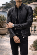 Booker — Zip-Up Leather Jacket