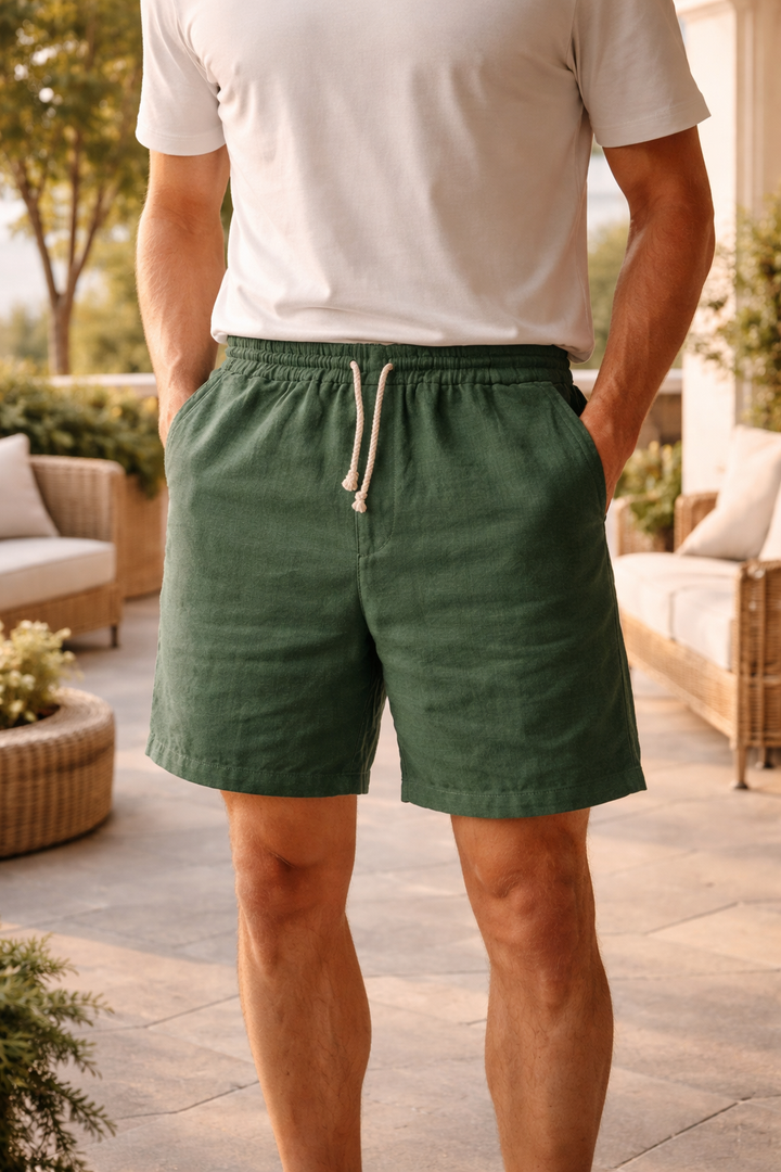 Holt — Drawstring Linen Shorts