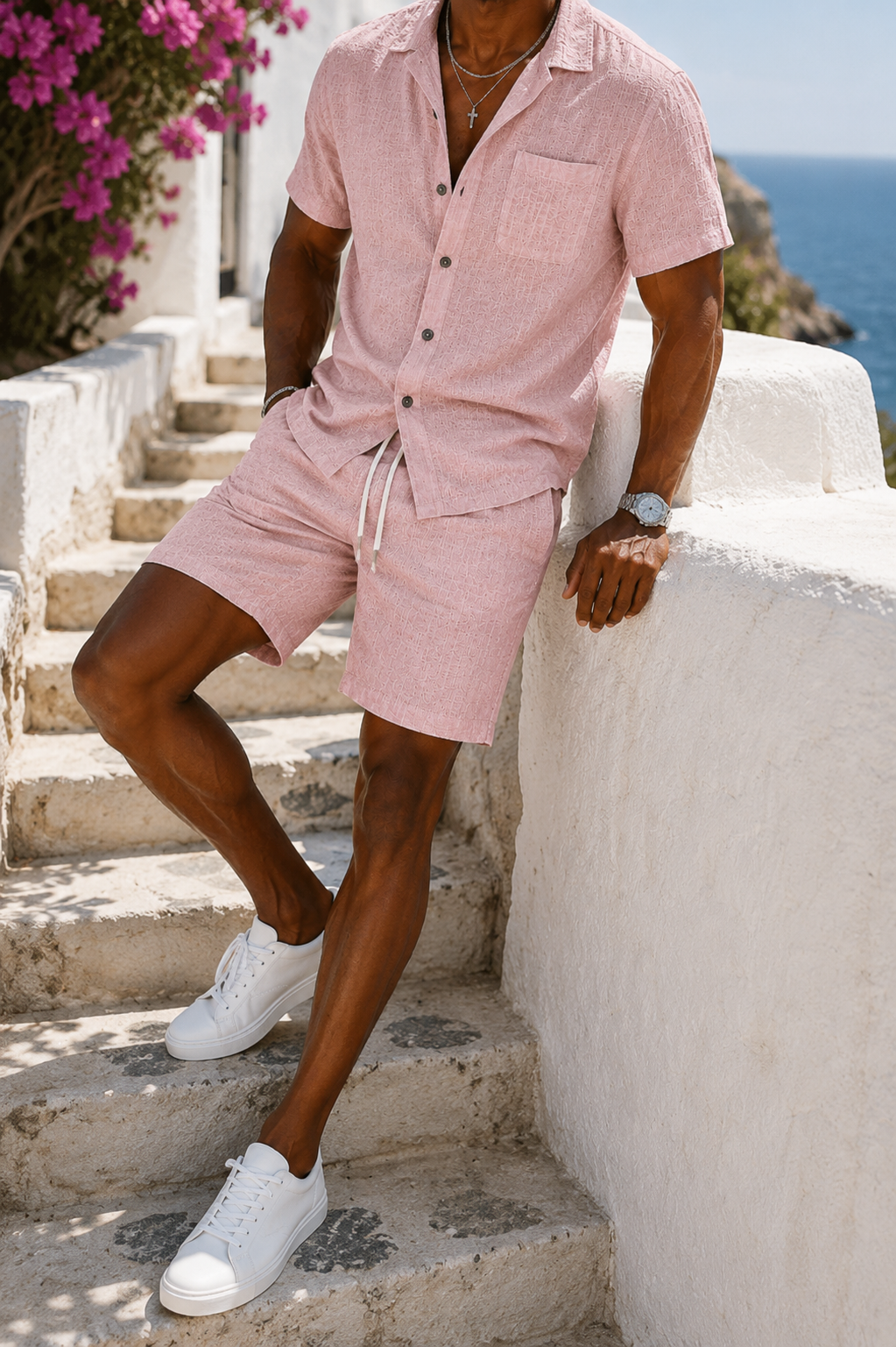 Brooks — Relaxed Linen Shirt &amp; Shorts Set