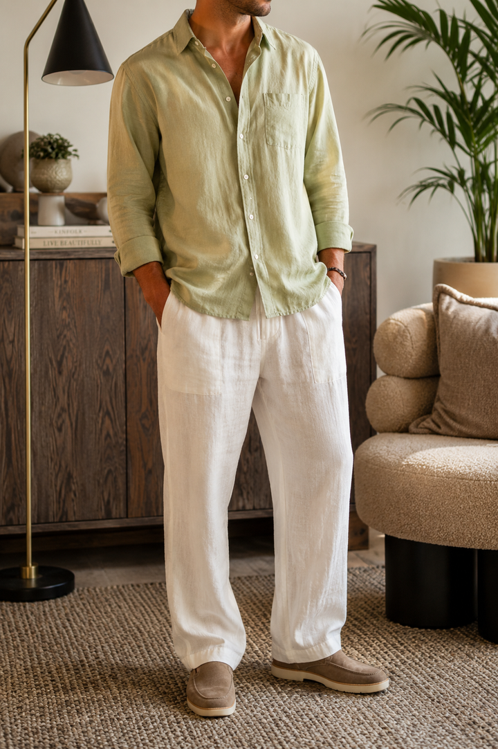 Lance — Oversized Linen Combo Set