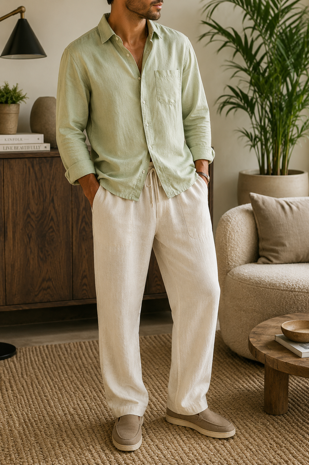 Lance — Oversized Linen Combo Set