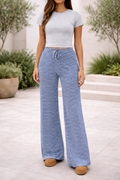 Allegra — Bold Stripe Drawstring Trousers