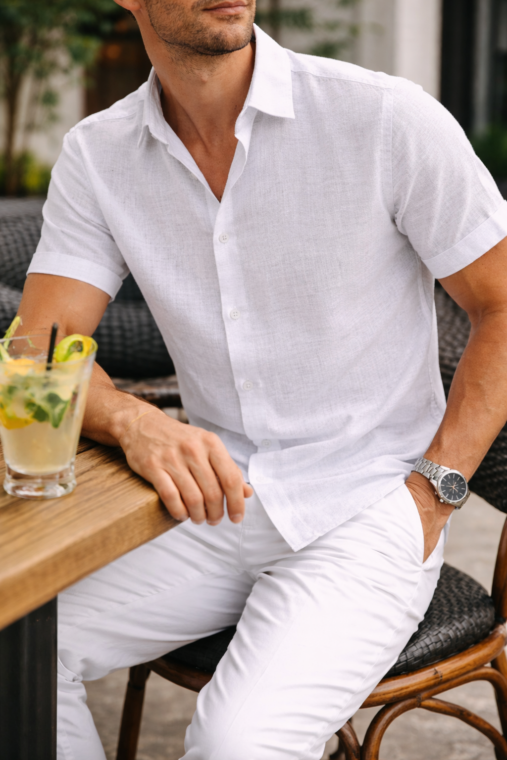 Wade — Short-Sleeve Button Shirt