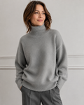 Charlotte — Women's High-Neck Pullover Sweater
