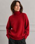Charlotte — Women's High-Neck Pullover Sweater
