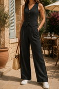 Georgiana — Waistcoat & Wide-Trouser Set