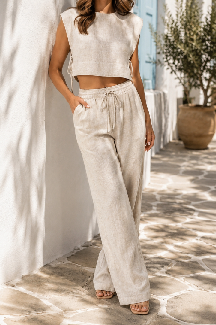 Cressida — Linen Wide-Leg Co-Ord