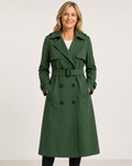 Dagny — Women's Belted Longline Trench Coat