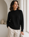 Liesel — Women's Cashmere Mock-Neck Sweater