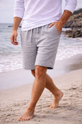 Kip — Linen-Blend Drawstring Shorts