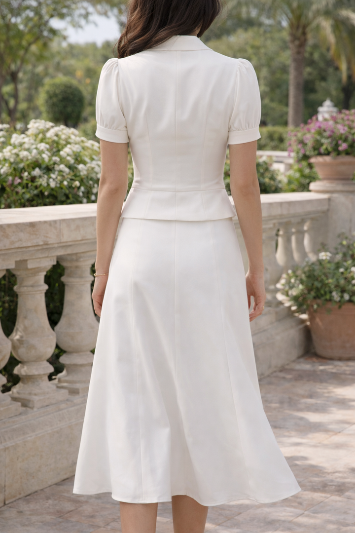 Leontine — Blouse &amp; Midi Skirt Set