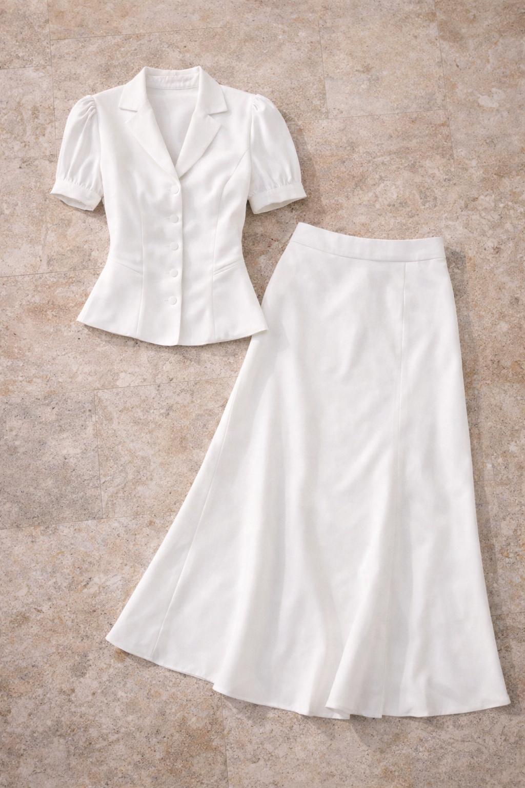Leontine — Blouse &amp; Midi Skirt Set