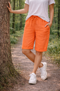Chloe — Cotton Knee-Length Shorts