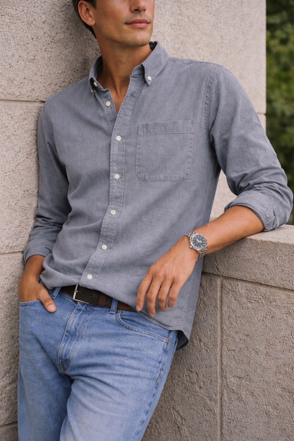 Jack — Cotton Button-Down Shirt