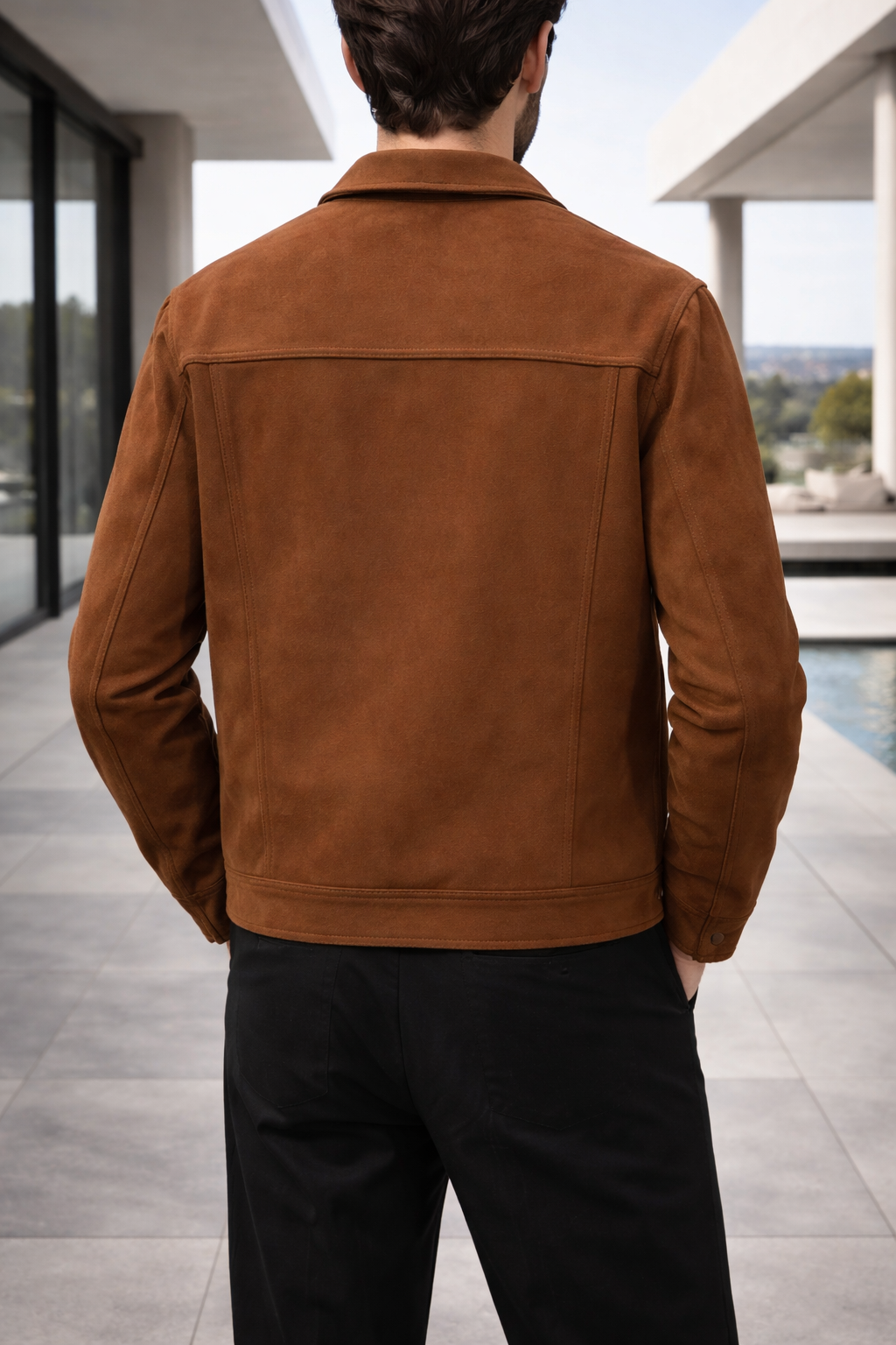 Kermit — Suede Trucker Jacket