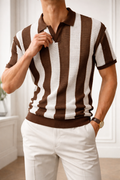 Mark — Striped Knit Polo