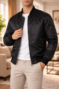 Murphy — Quilted-Lined Bomber Jacket