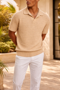 Paul — Open-Collar Knit Polo