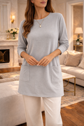 Eleni — Women's Longline Knit Tunic