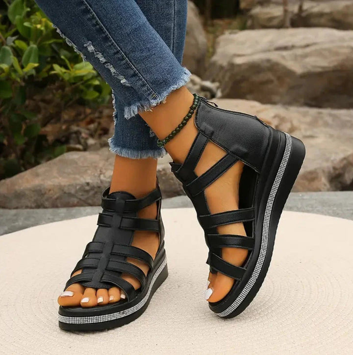 Rue Sandal — Elegant Wedge Sandals