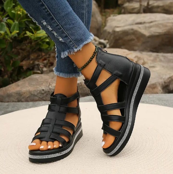 Rue Sandal — Elegant Wedge Sandals