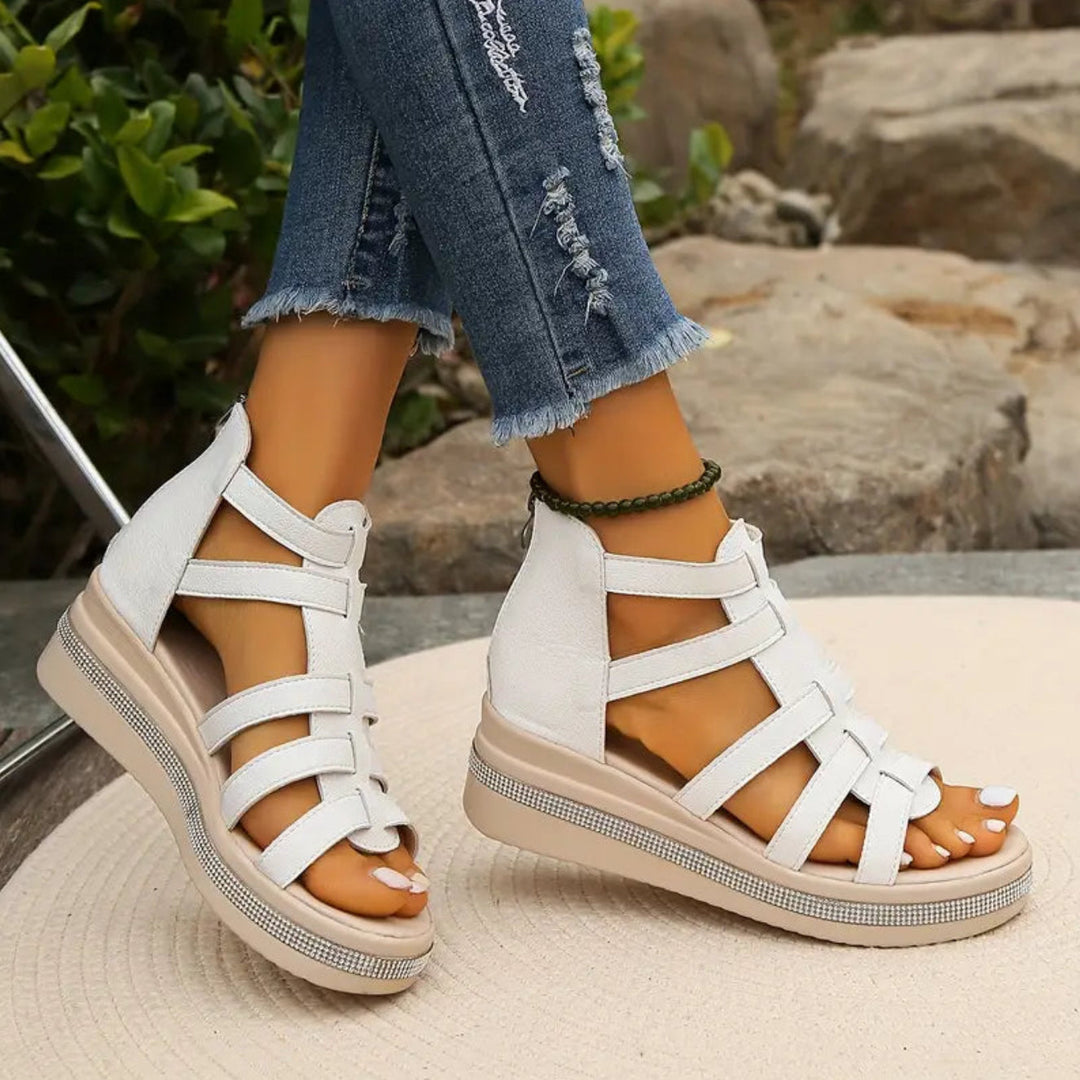Rue Sandal — Elegant Wedge Sandals