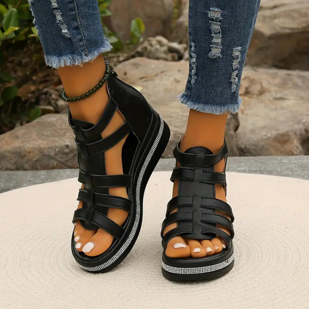 Rue Sandal — Elegant Wedge Sandals